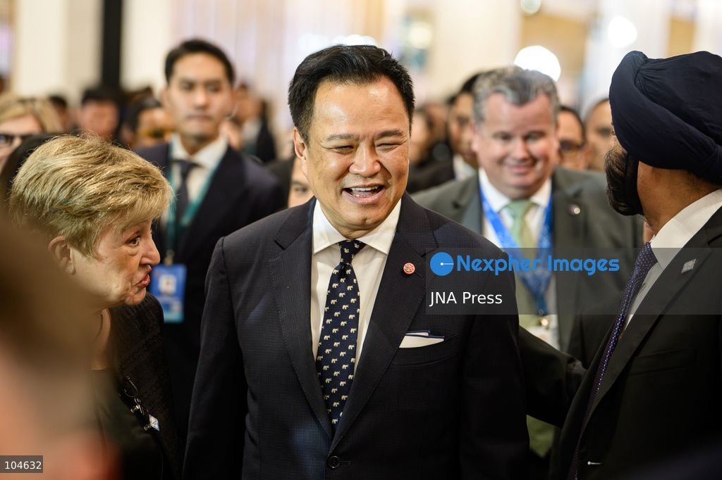 BANGKOK, THAILAND - OCTOBER 12, 2026: Thailand’s Prime Minister Anutin Charnvirakul meets with International Monetary Fund Managing Director Kristalina Georgieva and World Bank Group President Ajay Banga during the 2026 Annual Meetings of the International Monetary Fund and the World Bank Group in Bangkok. Photo by Watsawat Koktabtim / JNA Press. (Photo by Watsawat "James" Koktabtim/JNA Press via Nexpher Images)