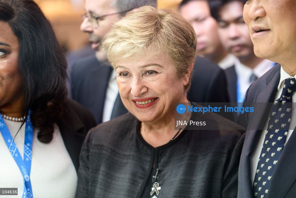 BANGKOK, THAILAND - OCTOBER 12, 2026: International Monetary Fund Managing Director Kristalina Georgieva during Thailand’s Prime Minister Anutin Charnvirakul visits the 2026 Annual Meetings of the International Monetary Fund and the World Bank Group in Bangkok. Photo by Watsawat Koktabtim / JNA Press. (Photo by Watsawat "James" Koktabtim/JNA Press via Nexpher Images)
