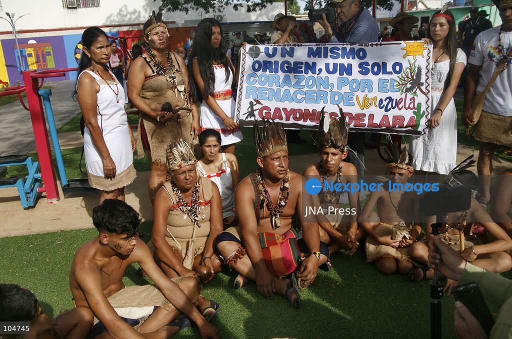 MARACAIBO, ZULIA, VENEZUELA, OCTOBER 12, 2026: Members of Indigenous communities take part in a march in Maracaibo to mark Indigenous Resistance Day. The gathering celebrates Indigenous cultural heritage and identity. Photo by Humberto Matheus / JNA Press. (Photo by Humberto Matheus/JNA Press via Nexpher Images)