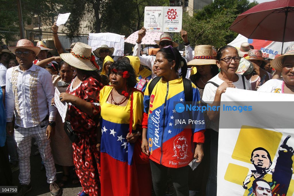 MARACAIBO, ZULIA, VENEZUELA, OCTOBER 12, 2026: Members of Indigenous communities take part in a march in Maracaibo to mark Indigenous Resistance Day. The gathering celebrates Indigenous cultural heritage and identity. Photo by Humberto Matheus / JNA Press. (Photo by Humberto Matheus/JNA Press via Nexpher Images)