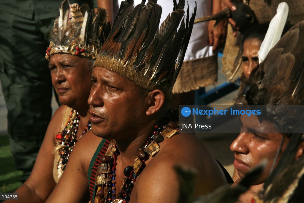 MARACAIBO, ZULIA, VENEZUELA, OCTOBER 12, 2026: Members of Indigenous communities take part in a march in Maracaibo to mark Indigenous Resistance Day. The gathering celebrates Indigenous cultural heritage and identity. Photo by Humberto Matheus / JNA Press. (Photo by Humberto Matheus/JNA Press via Nexpher Images)