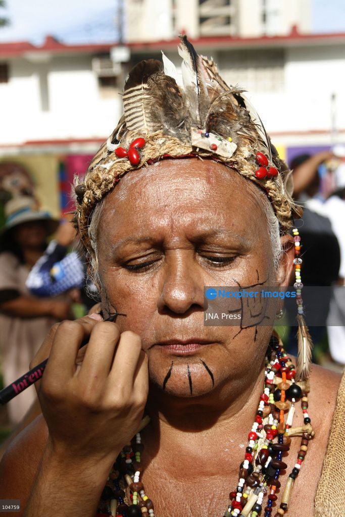 MARACAIBO, ZULIA, VENEZUELA, OCTOBER 12, 2026: Members of Indigenous communities take part in a march in Maracaibo to mark Indigenous Resistance Day. The gathering celebrates Indigenous cultural heritage and identity. Photo by Humberto Matheus / JNA Press. (Photo by Humberto Matheus/JNA Press via Nexpher Images)