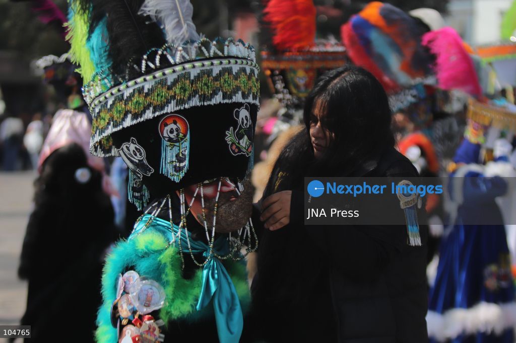 MEXICO CITY, MEXICO, OCTOBER 12, 2026: Children and adults take part in a pilgrimage from Xochimilco to the Basilica of Guadalupe in Mexico City, accompanied by traditional chinelo dancers. Photo by Carlos Santiago / JNA Press. (Photo by Carlos Santiago/JNA Press via Nexpher Images)