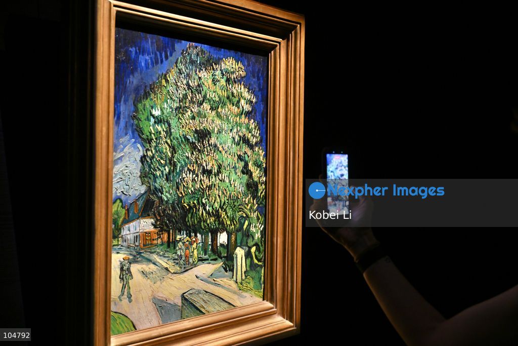 Châtaigniers en fleurs, an artwork of Vincent van Gogh display at Sotheby's Maison on October 13, 2026 in Hong Kong. (Photo by Kobei Li/Nexpher Images)