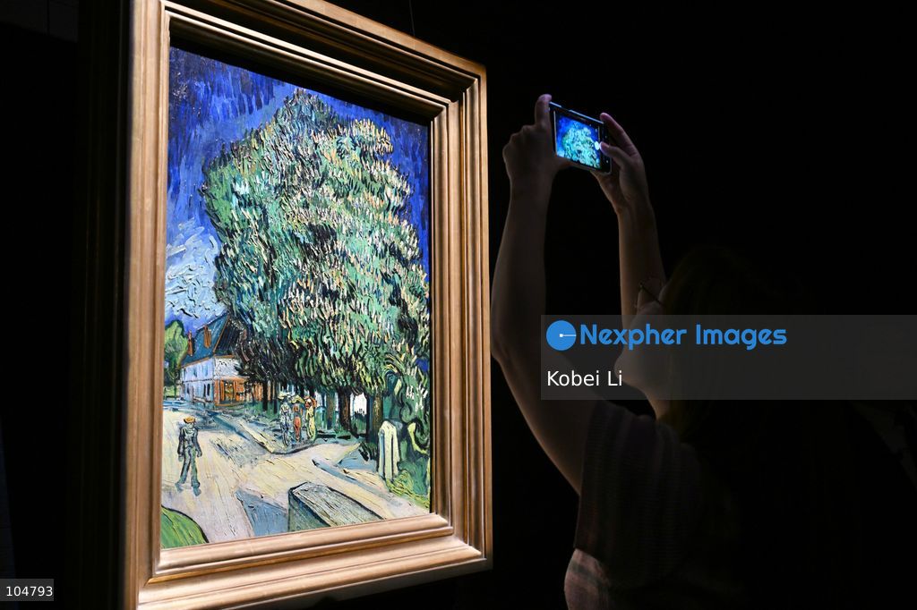 Châtaigniers en fleurs, an artwork of Vincent van Gogh display at Sotheby's Maison on October 13, 2026 in Hong Kong. (Photo by Kobei Li/Nexpher Images)