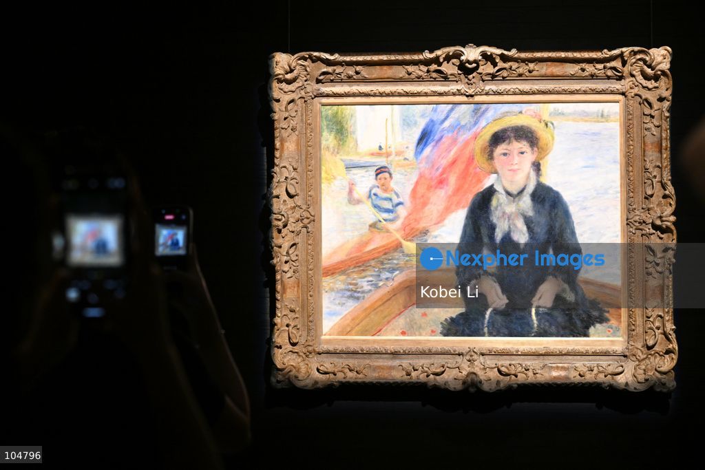 En Canot (Jeune fille à la barque), an artwork of Pierre-Auguste Renoir display at Sotheby's Maison on October 13, 2026 in Hong Kong. (Photo by Kobei Li/Nexpher Images)