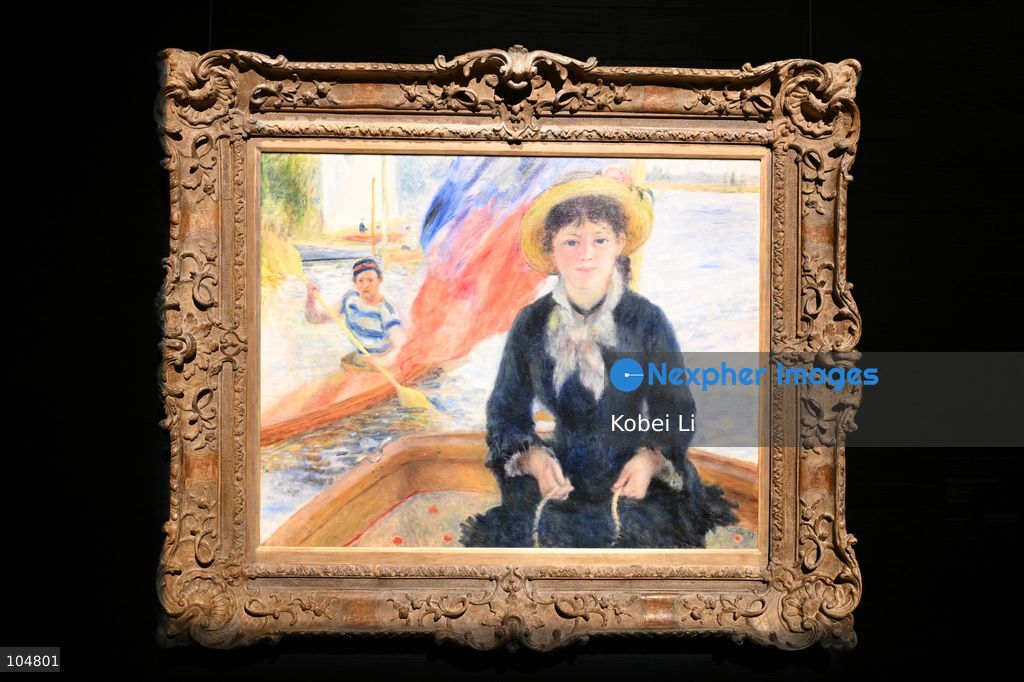 En Canot (Jeune fille à la barque), an artwork of Pierre-Auguste Renoir display at Sotheby's Maison on October 13, 2026 in Hong Kong. (Photo by Kobei Li/Nexpher Images)