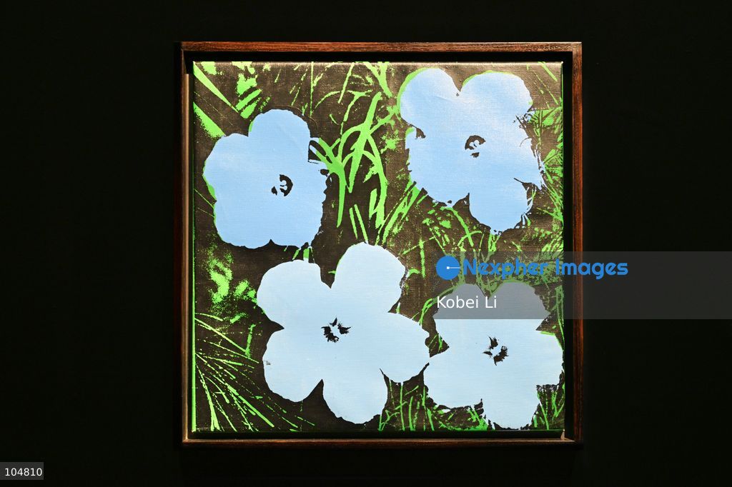 Flowers, an artwork of Andy Warhol display at Sotheby's Maison on October 13, 2026 in Hong Kong. (Photo by Kobei Li/Nexpher Images)