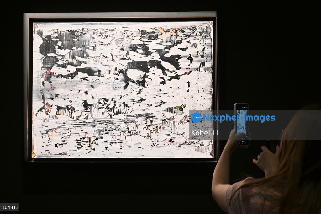 Grat 3, an artwork of Gerhard Richter display at Sotheby's Maison on October 13, 2026 in Hong Kong. (Photo by Kobei Li/Nexpher Images)
