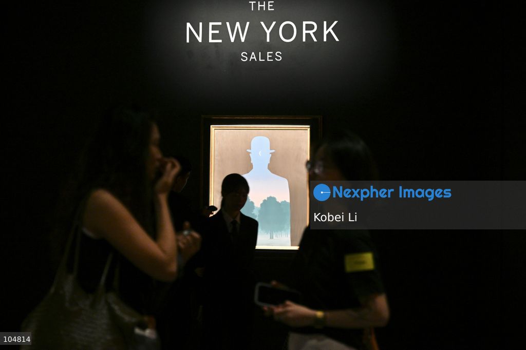 The Collection of Sydell Miller, an artwork of Rene Magritte display at Sotheby's Maison on October 13, 2026 in Hong Kong. (Photo by Kobei Li/Nexpher Images)