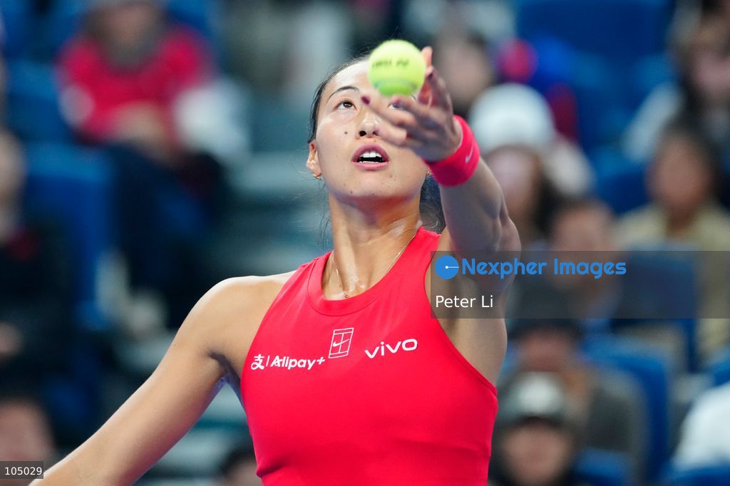 Zheng Qinwen of China in action against Mirra Andreeva of the Russia during their Womens Singles final match at the China Open tennis tournament in Beijing, China, 11 October 2026. (Photo by Peter Li/Nexpher Images)