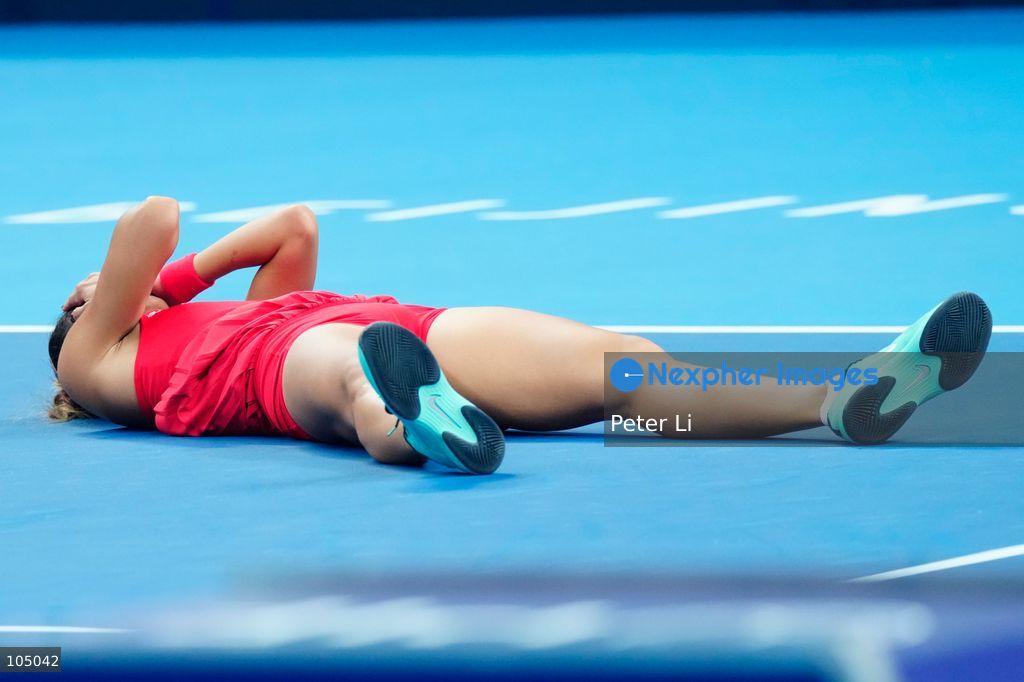 Zheng Qinwen of China celebrates winning against Mirra Andreeva of the Russia during their Womens Singles final match at the China Open tennis tournament in Beijing, China, 11 October 2026. (Photo by Peter Li/Nexpher Images)