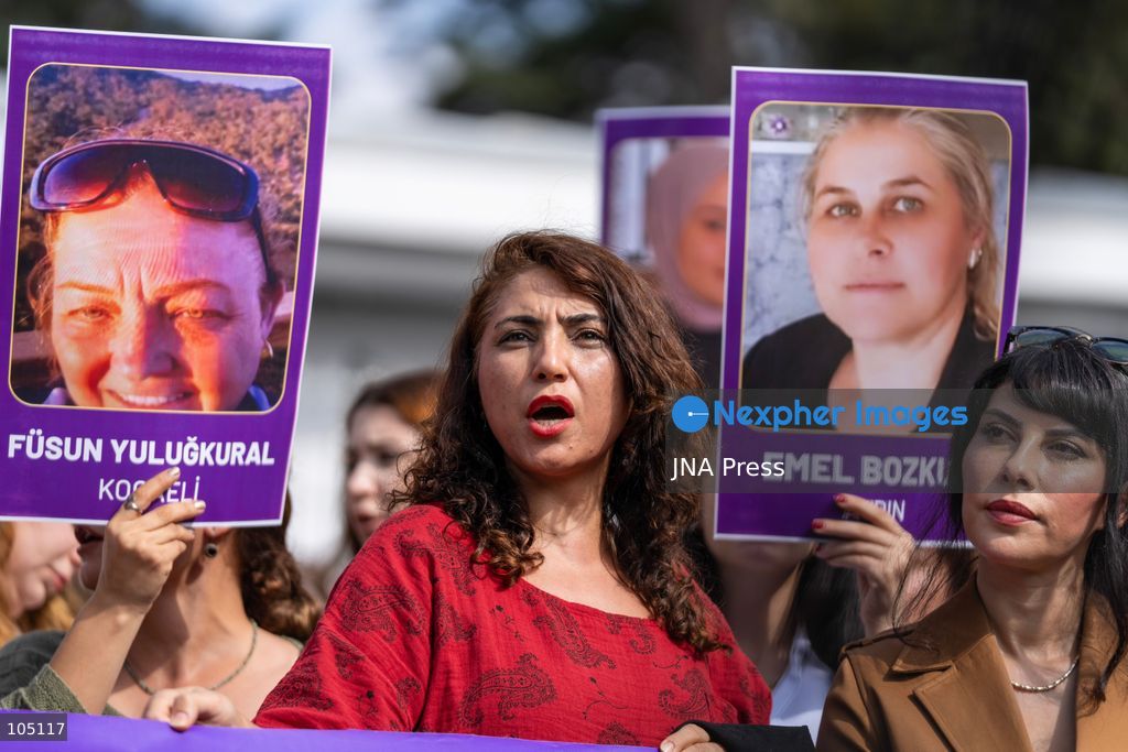 DIYARBAKIR, TURKEY, OCTOBER 13, 2026: The ‘Women, Justice, and Memory Vigil’, launched in Diyarbakır by the Diyarbakır Network for Combating Violence in response to the killings of women, is now in its second week. During the vigil in front of the Diyarbakır Courthouse, participants displayed a banner reading ‘Women are keeping a vigil for justice and memory’, carried photographs of women who had been killed and read out their stories. Photo by Ardıl Batmaz / JNA Press (Photo by Ardıl Batmaz/JNA Press via Nexpher Images)