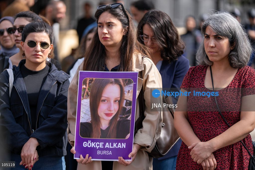 DIYARBAKIR, TURKEY, OCTOBER 13, 2026: The ‘Women, Justice, and Memory Vigil’, launched in Diyarbakır by the Diyarbakır Network for Combating Violence in response to the killings of women, is now in its second week. During the vigil in front of the Diyarbakır Courthouse, participants displayed a banner reading ‘Women are keeping a vigil for justice and memory’, carried photographs of women who had been killed and read out their stories. Photo by Ardıl Batmaz / JNA Press (Photo by Ardıl Batmaz/JNA Press via Nexpher Images)