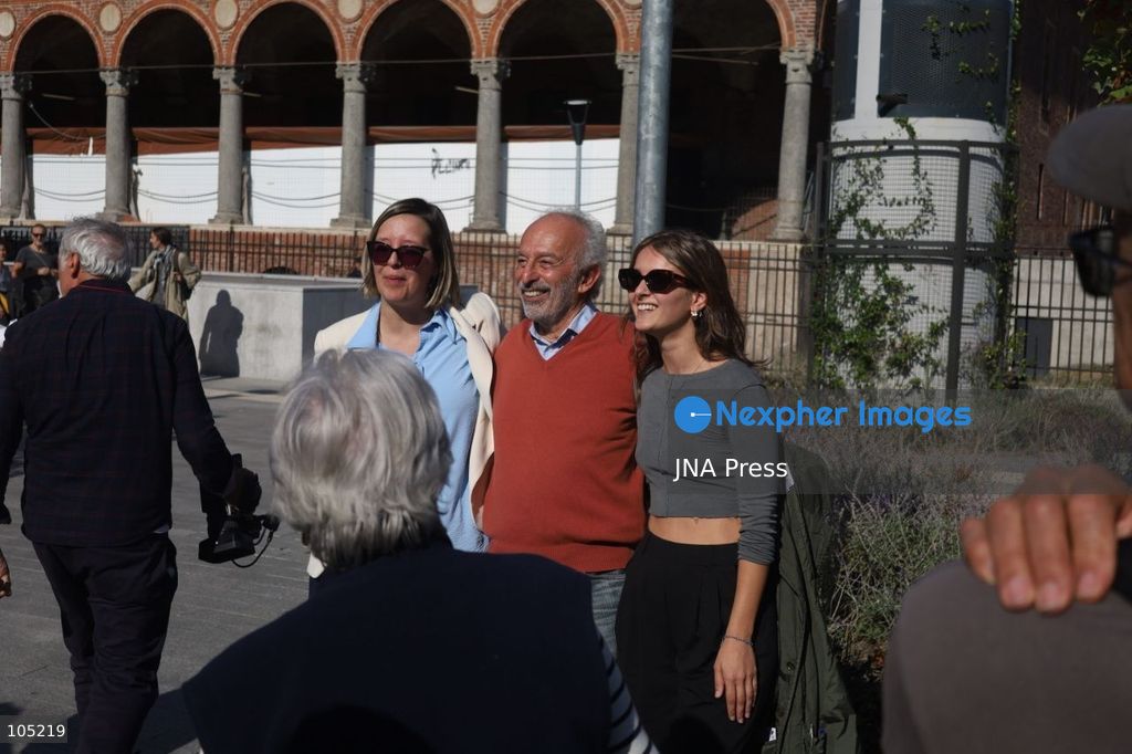 MILAN, ITALY - OCTOBER 13, 2026: A view of the newly unveiled plaque dedication at the brand new "Largo Dario Fo" public square in Milan, Italy, on October 13, 2026. The Municipality of Milan officially dedicated the newly redeveloped pedestrian area off via Francesco Sforza, adjacent to the Università Statale to the late Italian playwright, actor, and 1997 Nobel laureate in Literature on the 10th anniversary of his passing. Photo by Nadia Caimi / JNA Press (Photo by Nadia Caimi/JNA Press via Nexpher Images)