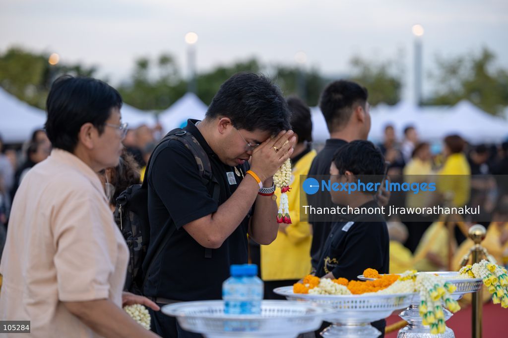 BANGKOK, Thailand — October 13, 2026 — Thailand marked Nawaminthara Maharaj Day on Tuesday, commemorating the anniversary of the passing of His Majesty King Bhumibol Adulyadej the Great (Rama IX), who died on October 13, 2016. At the King Bhumibol Adulyadej the Great Memorial Park in Bangkok’s Dusit district, government officials and representatives from various organizations took part in wreath-laying ceremonies to pay tribute to the late monarch and honor his contributions to the country. The annual observance provides an occasion for the Thai people to remember his legacy and express their gratitude for his lifelong dedication to the nation. (Photo by Thanatchanont Jiraworathanakul/Nexpher Images)
