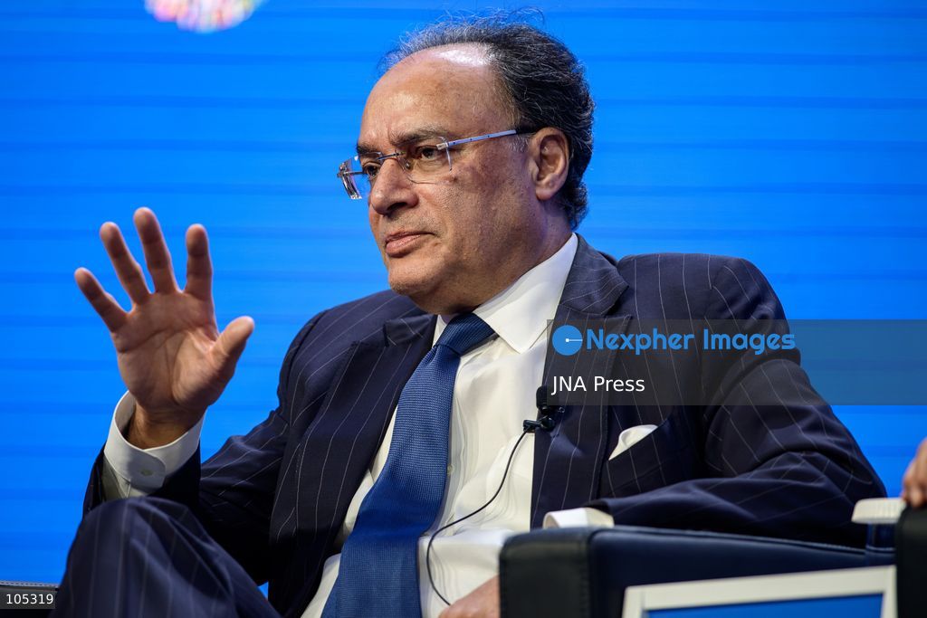 BANGKOK, THAILAND - OCTOBER 13, 2026: Pakistan’s Federal Minister for Finance and Revenue Muhammad Aurangzeb speaks in “Mitigating Sovereign Risks in Market-Access Countries” during the 2026 Annual Meetings of the International Monetary Fund (IMF) and the World Bank Group in Bangkok. The discussion focuses on managing sovereign risks and strengthening public debt management in countries with access to international capital markets. Photo by Watsawat Koktabtim / JNA Press. (Photo by Watsawat "James" Koktabtim/JNA Press via Nexpher Images)