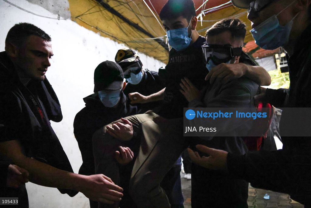 TIRANA, ALBANIA, OCTOBER 13, 2026: Student demonstrators clash with riot police outside the Ministry of Education in Tirana during a protest over university conditions, higher education costs and employment prospects. Police deploy tear gas and water cannons as protesters throw bricks and other objects. Several demonstrators are detained. Photo by Vlasov Sulaj / JNA Press. (Photo by Vlasov Sulaj/JNA Press via Nexpher Images)