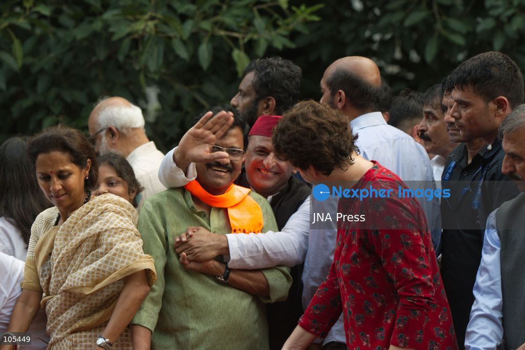 NEW DELHI, INDIA, OCTOBER 12, 2026: Congress party workers and opposition leaders take part in a protest in New Delhi demanding the resignation of Chief Election Commissioner Gyanesh Kumar over alleged electoral irregularities and revisions to voter rolls under the Special Intensive Revision (SIR). Police detain participants during the demonstration amid a heavy security deployment. Photo by Amit Sukula / JNA Press. (Photo by Amit shukla/JNA Press via Nexpher Images)