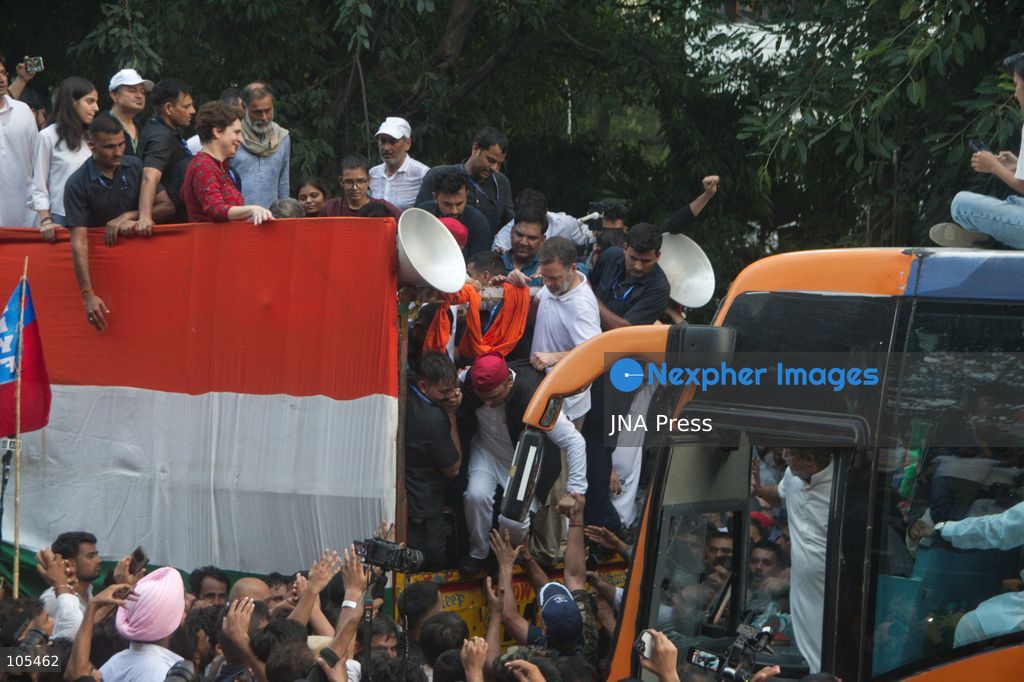 NEW DELHI, INDIA, OCTOBER 12, 2026: Congress party workers and opposition leaders take part in a protest in New Delhi demanding the resignation of Chief Election Commissioner Gyanesh Kumar over alleged electoral irregularities and revisions to voter rolls under the Special Intensive Revision (SIR). Police detain participants during the demonstration amid a heavy security deployment. Photo by Amit Sukula / JNA Press. (Photo by Amit shukla/JNA Press via Nexpher Images)