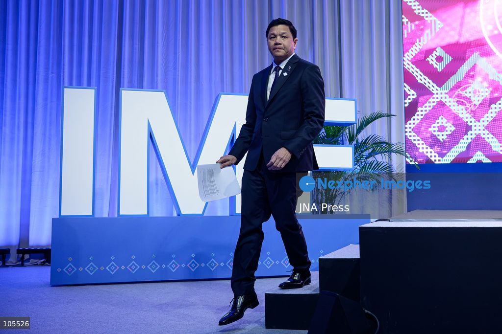 BANGKOK, THAILAND - OCTOBER 14, 2026: Governor of the Bank of Thailand Vitai Ratanakorn takes part in “Bangkok Blueprint for Fraud-Resilient Financial Services” during the 2026 Annual Meetings of the IMF and the World Bank Group in Bangkok. The session focuses on the launch of the Bangkok Blueprint, a framework for tackling cyber-enabled fraud through a whole-of-ecosystem approach. Photo by Watsawat Koktabtim / JNA Press. (Photo by Watsawat "James" Koktabtim/JNA Press via Nexpher Images)