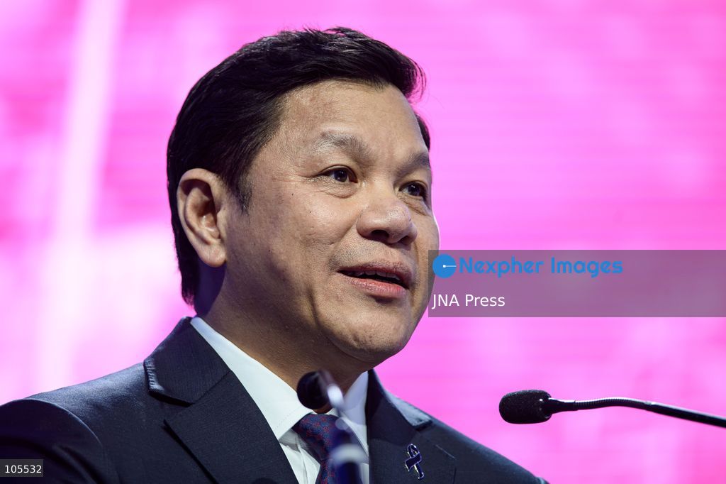 BANGKOK, THAILAND - OCTOBER 14, 2026: Governor of the Bank of Thailand Vitai Ratanakorn gives an introduction speech in “Bangkok Blueprint for Fraud-Resilient Financial Services” during the 2026 Annual Meetings of the IMF and the World Bank Group in Bangkok. The session focuses on the launch of the Bangkok Blueprint, a framework for tackling cyber-enabled fraud through a whole-of-ecosystem approach. Photo by Watsawat Koktabtim / JNA Press. (Photo by Watsawat "James" Koktabtim/JNA Press via Nexpher Images)