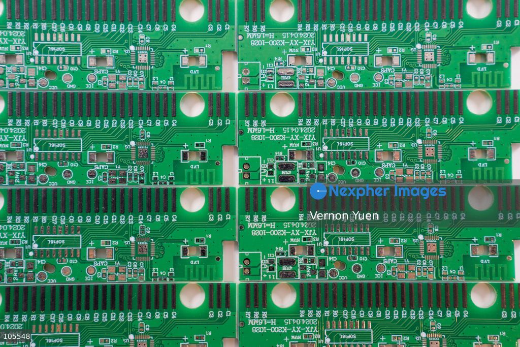A carbon Ink PCB board at the Hong Kong Electronics Fair on October 14, 2026 in Hong Kong. (Photo by Vernon Yuen/Nexpher Images)