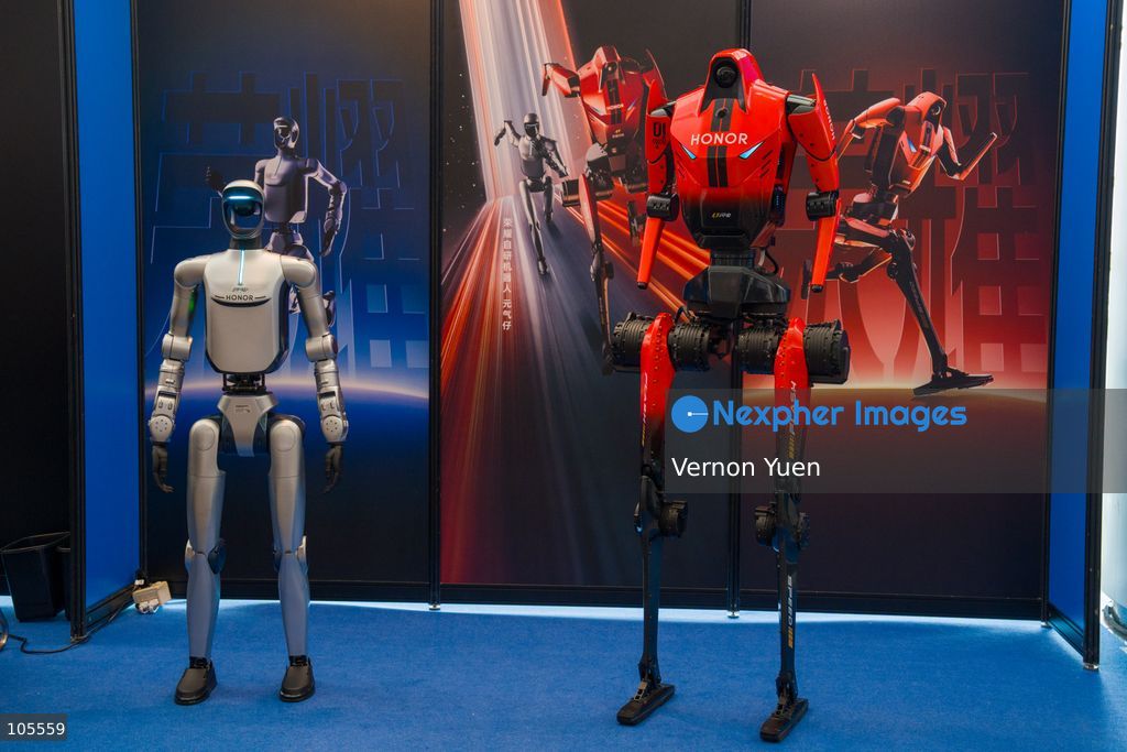 Robots at the Hong Kong Electronics Fair on October 14, 2026 in Hong Kong. (Photo by Vernon Yuen/Nexpher Images)
