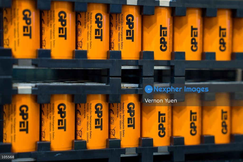 GPET Battery racks at the Hong Kong Electronics Fair on October 14, 2026 in Hong Kong. (Photo by Vernon Yuen/Nexpher Images)