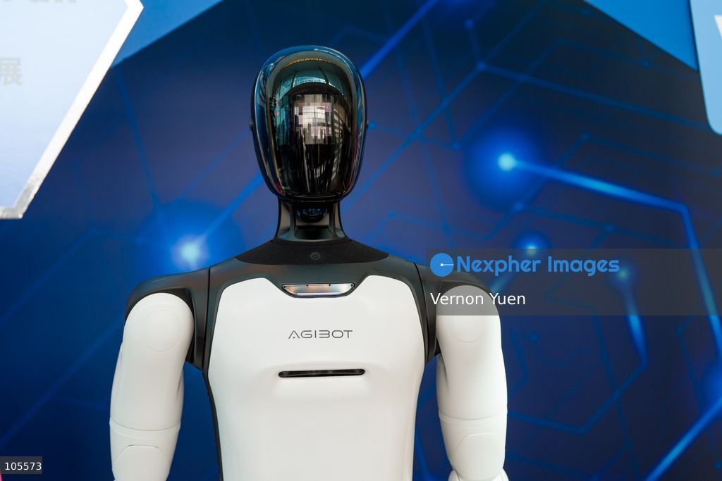 A robot at the Hong Kong Electronics Fair on October 14, 2026 in Hong Kong. (Photo by Vernon Yuen/Nexpher Images)