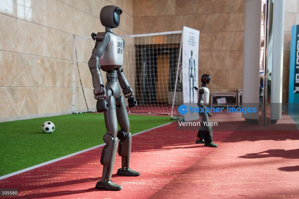 Robots at the Hong Kong Electronics Fair on October 14, 2026 in Hong Kong. (Photo by Vernon Yuen/Nexpher Images)