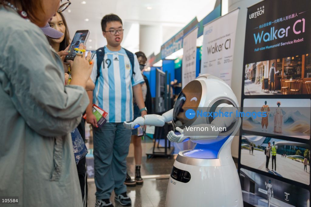 Robots at the Hong Kong Electronics Fair on October 14, 2026 in Hong Kong. (Photo by Vernon Yuen/Nexpher Images)