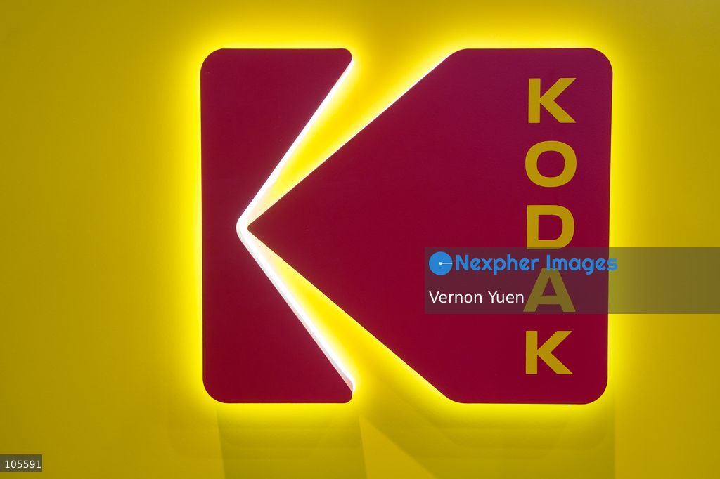 A Kodak logo at the Hong Kong Electronics Fair on October 14, 2026 in Hong Kong. (Photo by Vernon Yuen/Nexpher Images)