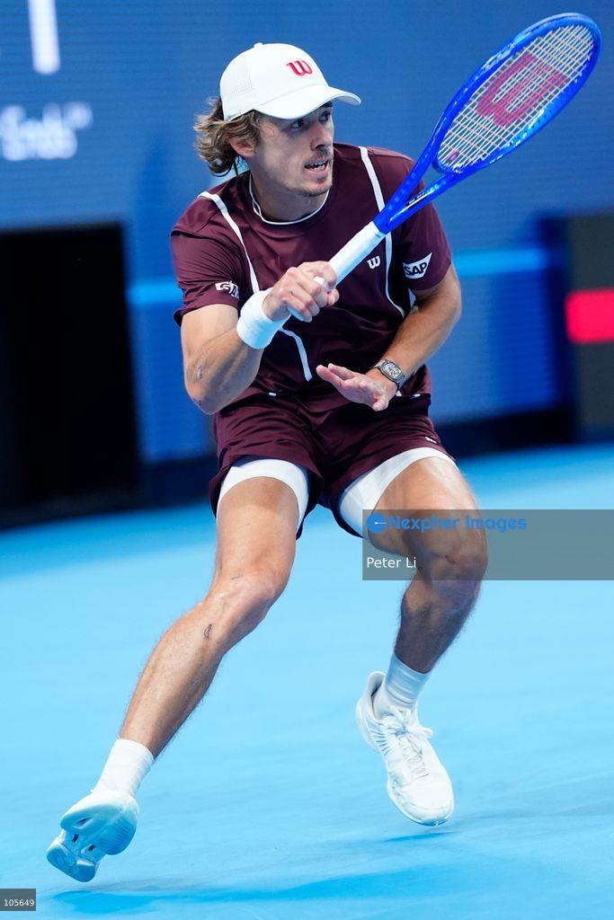 Alex De Minaur of Australia in action against Novak Djokovic of Serbia during their Men's Singles final match on day seven of China Open at the National Tennis Center on October 6, 2026 in Beijing, China. (Photo by Peter Li/Nexpher Images)