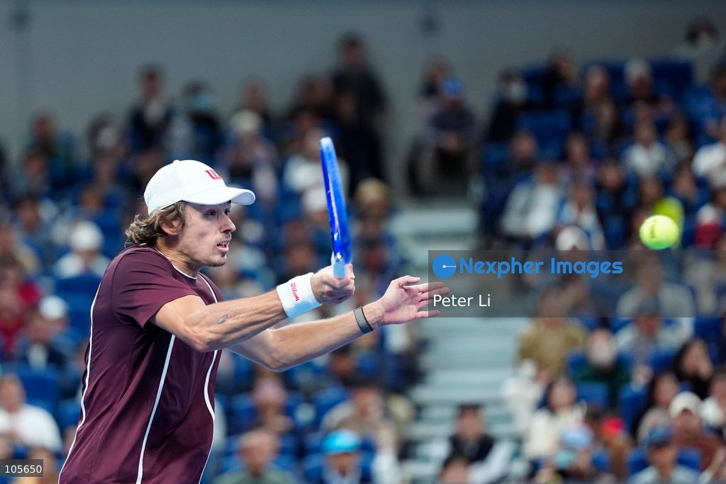 Alex De Minaur of Australia in action against Novak Djokovic of Serbia during their Men's Singles final match on day seven of China Open at the National Tennis Center on October 6, 2026 in Beijing, China. (Photo by Peter Li/Nexpher Images)