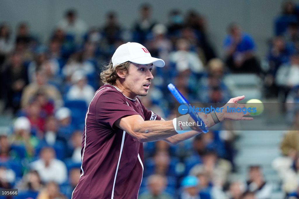 Alex De Minaur of Australia in action against Novak Djokovic of Serbia during their Men's Singles final match on day seven of China Open at the National Tennis Center on October 6, 2026 in Beijing, China. (Photo by Peter Li/Nexpher Images)