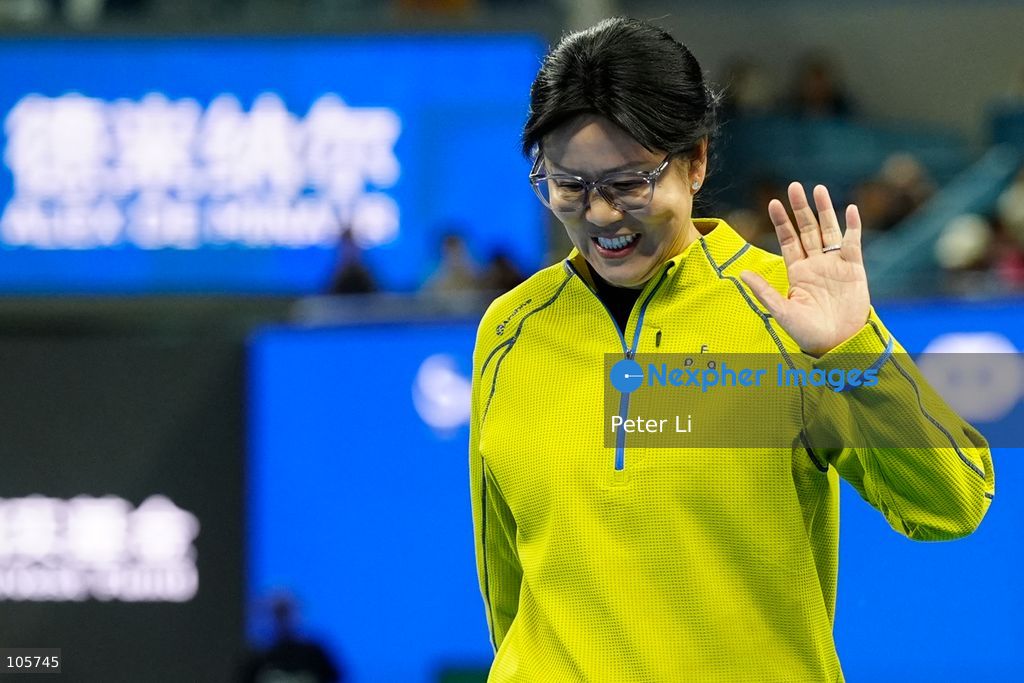 Lang Ping of China during Men's Singles final match on day seven of China Open at the National Tennis Center on October 6, 2026 in Beijing, China. (Photo by Peter Li/Nexpher Images)