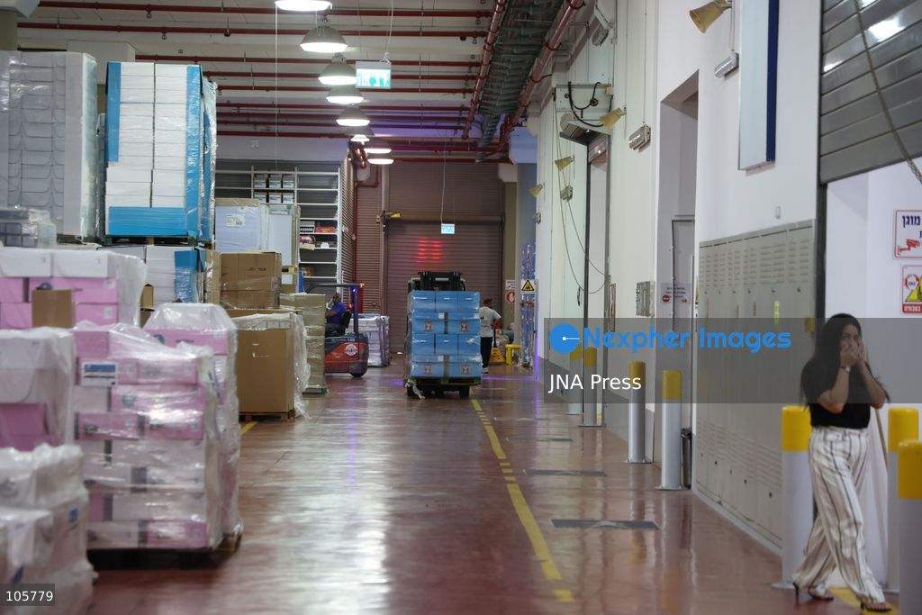 SHOHAM, ISRAEL, OCTOBER 14, 2026: Preparations for Israel’s upcoming parliamentary elections at the Central Elections Committee’s logistics centre in Shoham. Workers organise and pack voting materials and polling station equipment during a media tour of the facility. Photo by Saeed qaq / JNA PREES (Photo by Saeed Qaq/JNA Press via Nexpher Images)