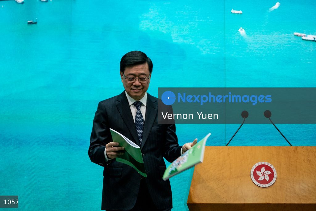 Hong Kong Chief Executive Press Conference Before Exco Meeting