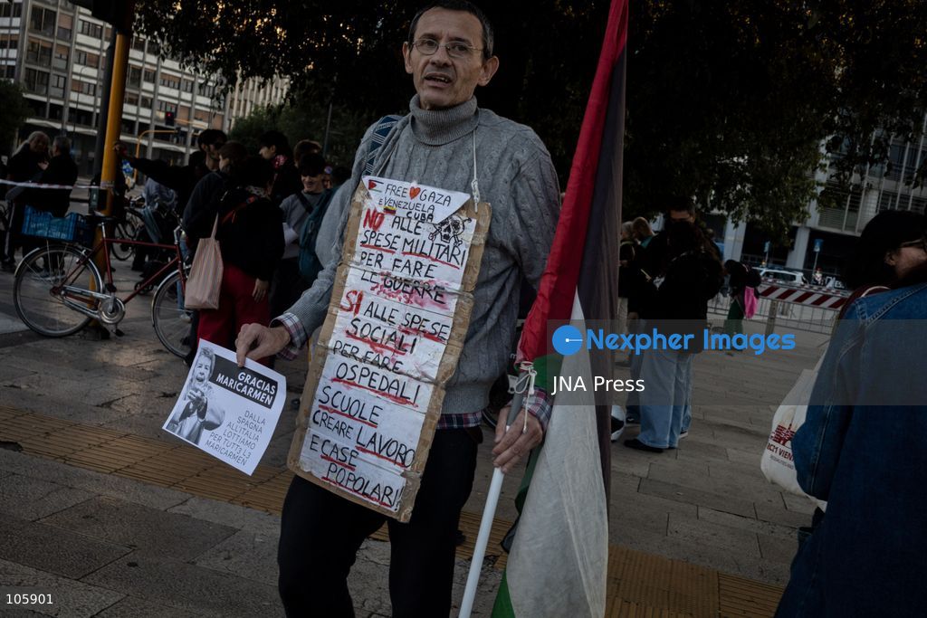 MILAN, ITALY, OCTOBER 13, 2026: Demonstrators gather in Milan to protest against the high cost of living in the city. Participants call attention to the financial pressures facing residents. Photo by Nadia Caimi / JNA Press. (Photo by Nadia Caimi/JNA Press via Nexpher Images)