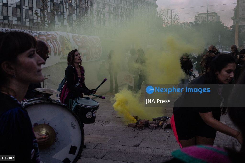 MILAN, ITALY, OCTOBER 13, 2026: Demonstrators gather in Milan to protest against the high cost of living in the city. Participants call attention to the financial pressures facing residents. Photo by Nadia Caimi / JNA Press. (Photo by Nadia Caimi/JNA Press via Nexpher Images)