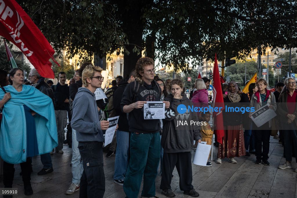 MILAN, ITALY, OCTOBER 13, 2026: Demonstrators gather in Milan to protest against the high cost of living in the city. Participants call attention to the financial pressures facing residents. Photo by Nadia Caimi / JNA Press. (Photo by Nadia Caimi/JNA Press via Nexpher Images)