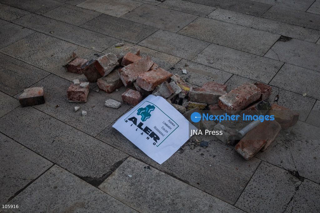 MILAN, ITALY, OCTOBER 13, 2026: Demonstrators gather in Milan to protest against the high cost of living in the city. Participants call attention to the financial pressures facing residents. Photo by Nadia Caimi / JNA Press. (Photo by Nadia Caimi/JNA Press via Nexpher Images)