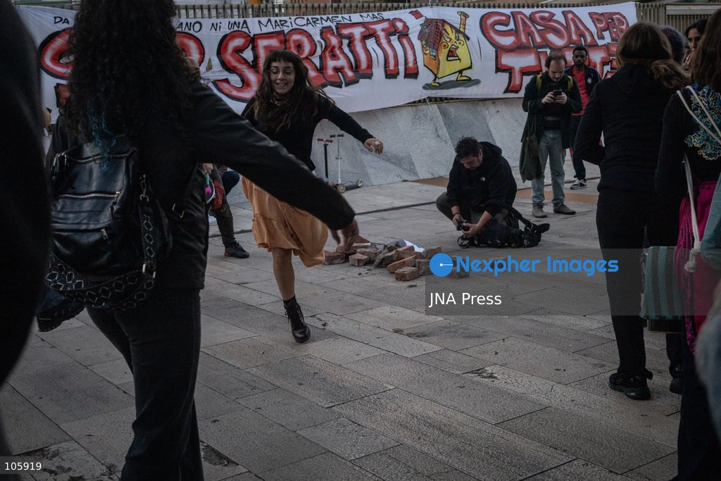 MILAN, ITALY, OCTOBER 13, 2026: Demonstrators gather in Milan to protest against the high cost of living in the city. Participants call attention to the financial pressures facing residents. Photo by Nadia Caimi / JNA Press. (Photo by Nadia Caimi/JNA Press via Nexpher Images)