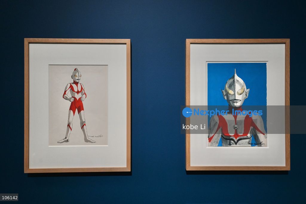 A general view showing Ultraman exhibits, the "Myths and Monsters: The Art of Fantasy in Asia" exhibition opening at Hong Kong’s M+. on October 15, 2026 in Hong Kong.