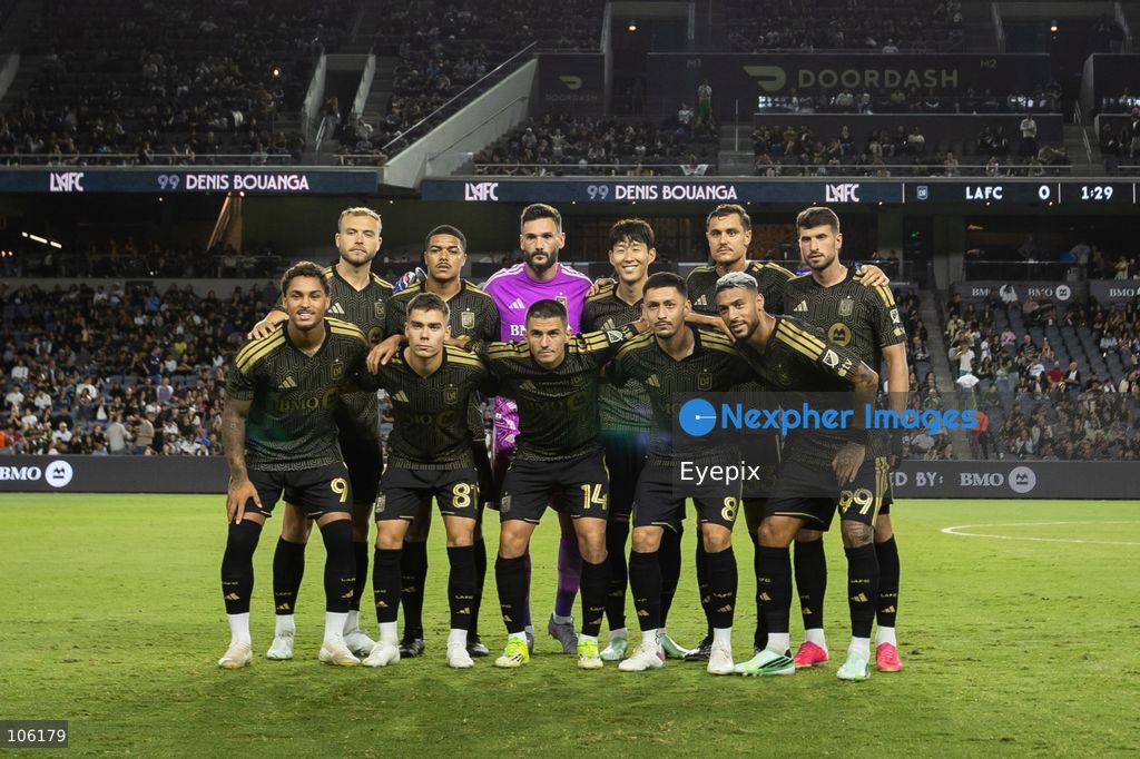 Players of Los Angeles FC pose before the matchday 30 of Major League Soccer between Los Angeles Football Club and Austin FC at BMO Stadium on October 14, 2026 in Los Angeles, California. (Photo by Arturo Cordero / Eyepix Group) (Photo by Arturo Cordero / Eyepix Group/Eyepix via Nexpher Images)
