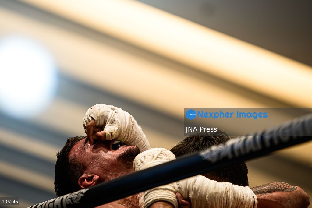 BANGKOK, THAILAND - OCTOBER 15, 2026: Muay Thai fighters compete in live boxing bouts during a THAI FIGHT showcase at the Queen Sirikit National Convention Center (QSNCC) in Bangkok, as part of the 2026 Annual Meetings of the International Monetary Fund (IMF) and the World Bank Group. The event features traditional Thai martial arts as part of a cultural showcase aimed at promoting Thailand’s cultural heritage to an international audience. Photo by Watsawat Koktabtim / JNA Press. (Photo by Watsawat "James" Koktabtim/JNA Press via Nexpher Images)