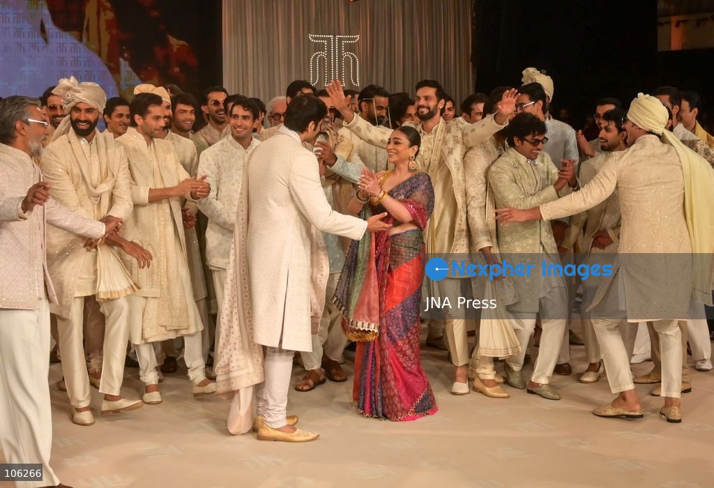NEW DELHI, INDIA, OCTOBER 15, 2026: Actor Ali Fazal showcases an outfit by designer Tarun Tahiliani during Lakme Fashion Week in partnership with the Fashion Design Council of India (FDCI). Photo by Vishal Kapoor / JNA Press. (Photo by Vishal Kapoor/JNA Press via Nexpher Images)