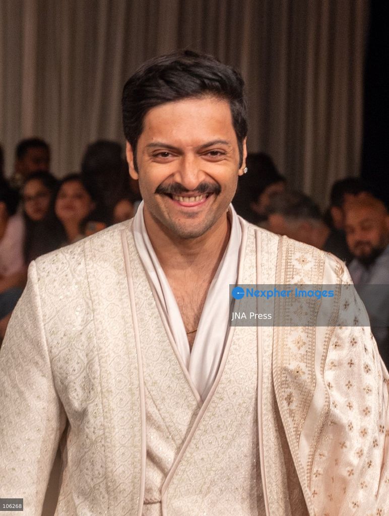 NEW DELHI, INDIA, OCTOBER 15, 2026: Actor Ali Fazal showcases an outfit by designer Tarun Tahiliani during Lakme Fashion Week in partnership with the Fashion Design Council of India (FDCI). Photo by Vishal Kapoor / JNA Press. (Photo by Vishal Kapoor/JNA Press via Nexpher Images)