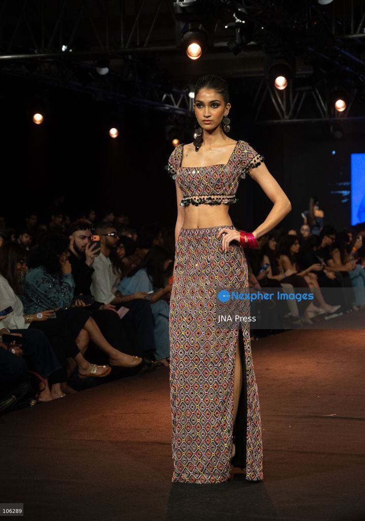 NEW DELHI, INDIA, OCTOBER 15, 2026: Models showcase creations from SV by designer Suneet Varma during Lakme Fashion Week in partnership with the Fashion Design Council of India (FDCI) at the Taj Palace in New Delhi. Photo by Vishal Kapoor / JNA Press. (Photo by Vishal Kapoor/JNA Press via Nexpher Images)